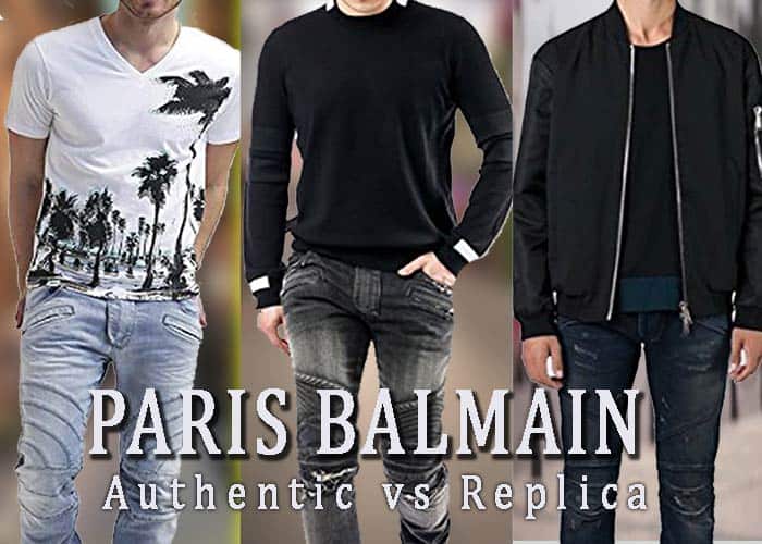 How difference between real & fake Balmain Biker Jeans