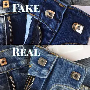 fake balmain jeans fastener