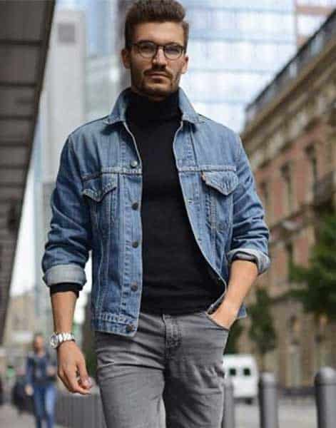 hoodie lined denim jacket