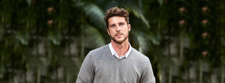 sweater and collared shirt guy