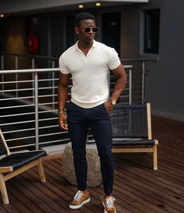 best polo shirt chinos pants combination