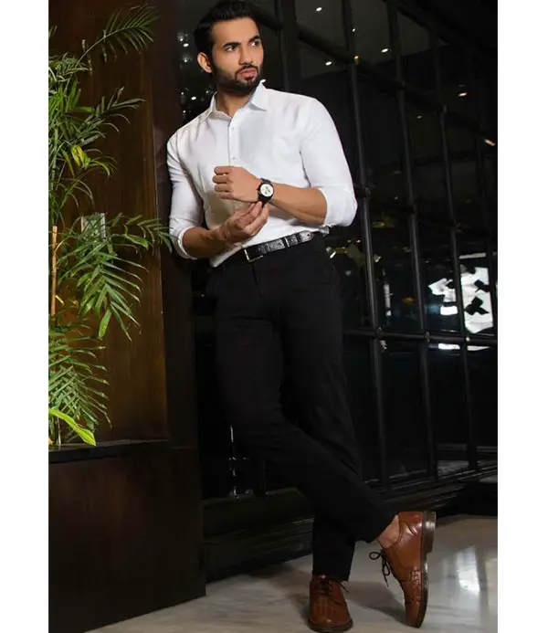 best slim fit shirt chinos pants combination
