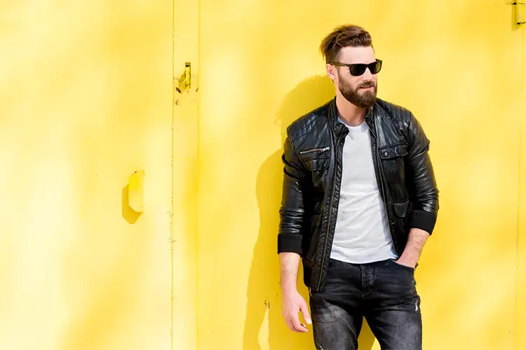 Leather Jacket With Black Jeans