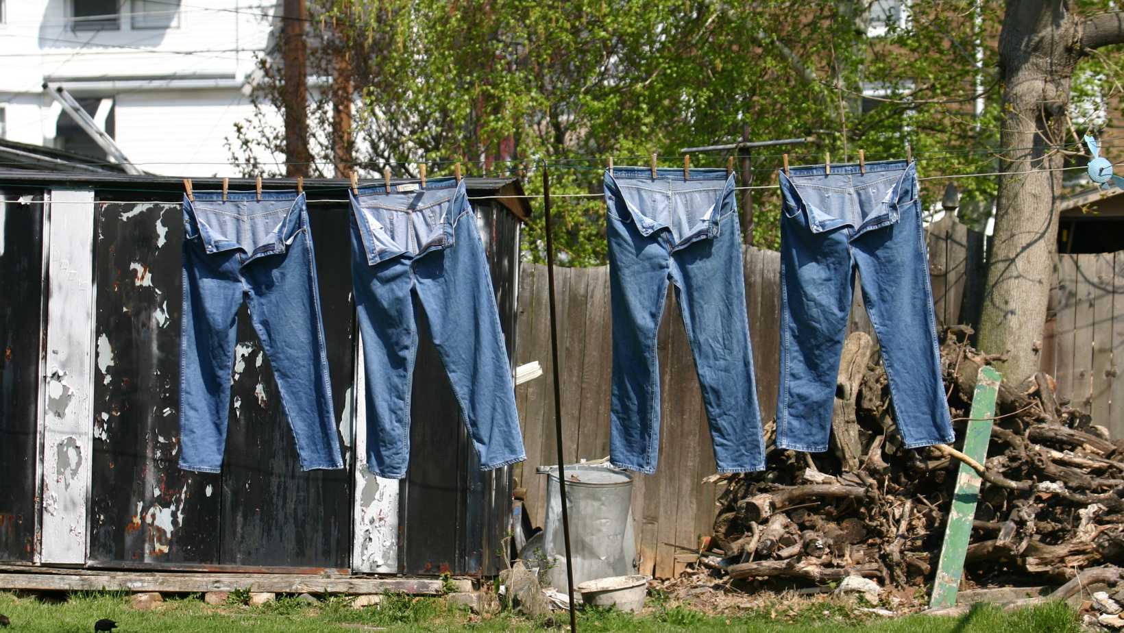 jeans in the sun