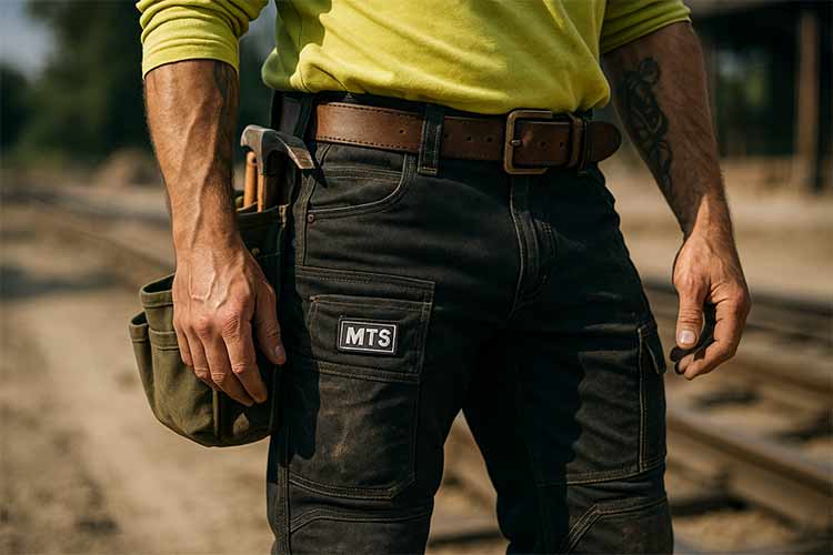 man in a workwear pant